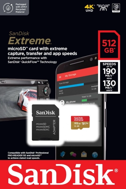 Carte mémoire SanDisk Extreme microSDXC 512GB