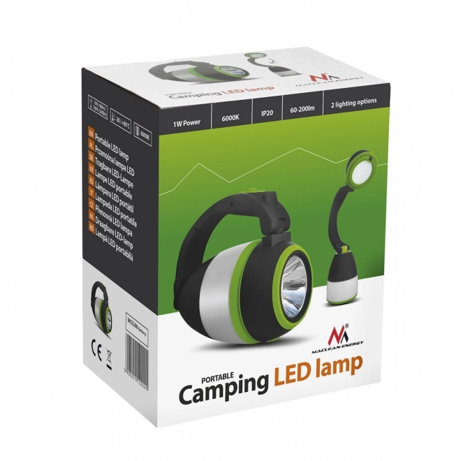 Lampe LED multifonctionnelle avec fonction de torche, lampe de camping et lampe de table