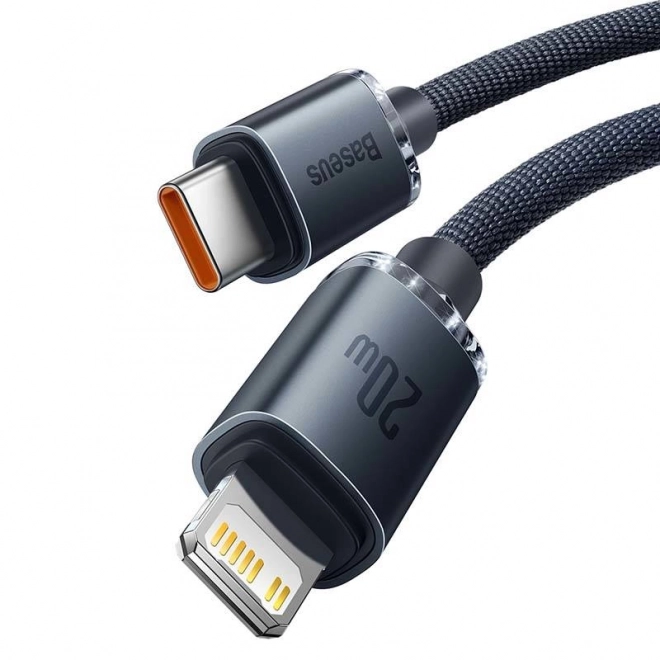 Baseus Crystal câble USB-C vers Lightning 20W PD - noir