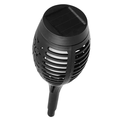 Lampe solaire de jardin avec effet de flamme ardente
