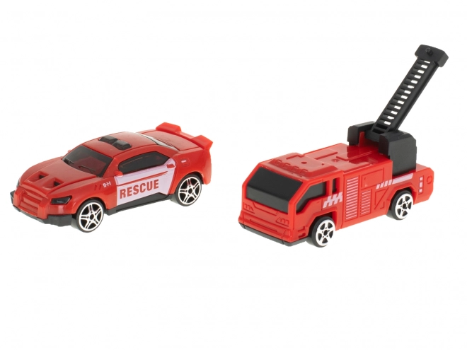 Camion de pompiers - Transporteur et jouet de stationnement
