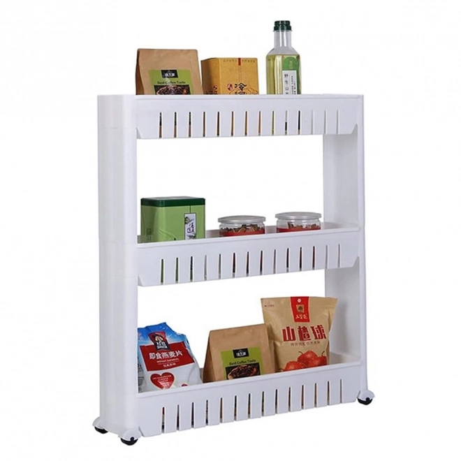 Étagère de salle de bain armoire de cuisine sur roulettes bibliothèque
