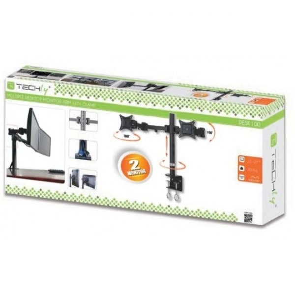 Support de bureau LCD/LED 13-27 pouces double 2x10 kg