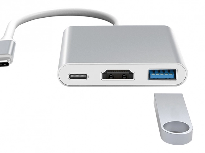 Adaptateur 3en1 USB-C HDMI 4K