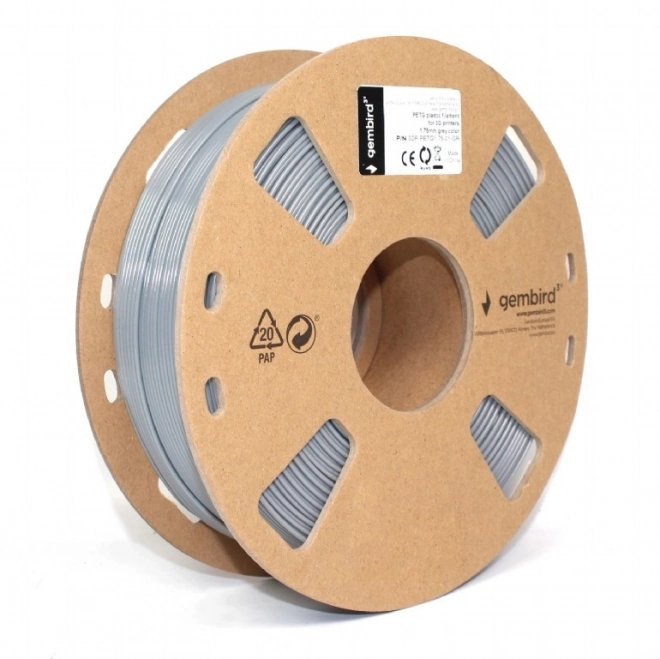 Filament pour imprimante 3D PETG/1,75 mm/1 kg/gris