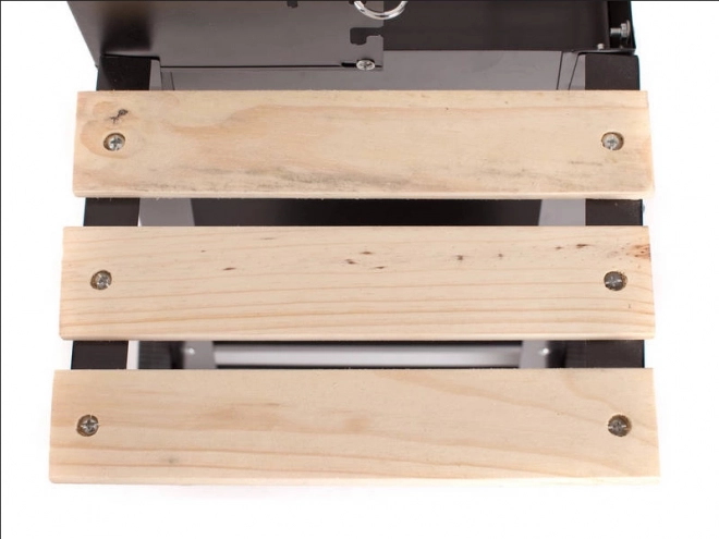 Gril de jardin portable au charbon de bois avec grille réglable et étagères