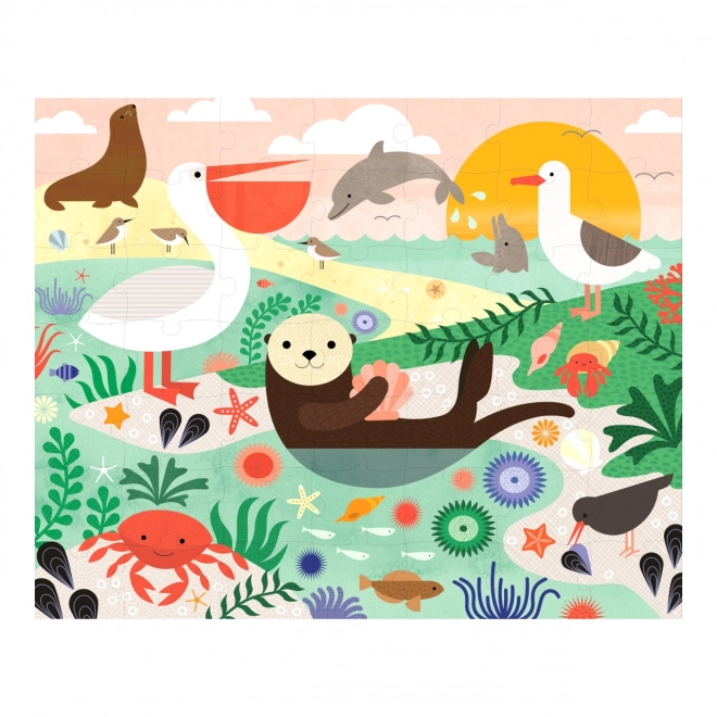 Puzzle réversible sous la mer