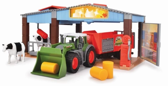Ferme avec tracteur et accessoires