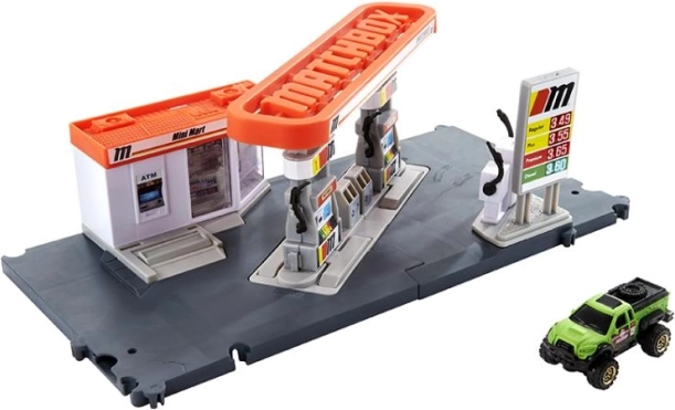 Station-service avec mini-market pour de véritables arrêts