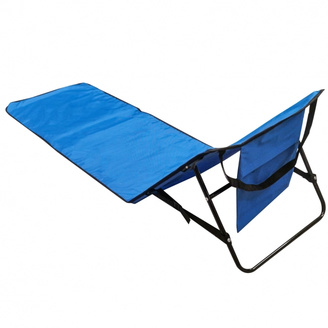 Tapis de plage avec dossier - bleu marine
