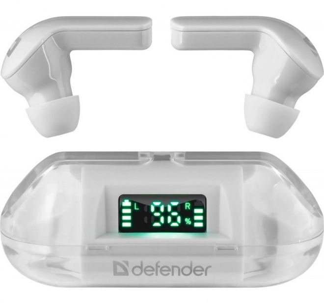 Écouteurs sans fil Twins 916 blanc avec microphone