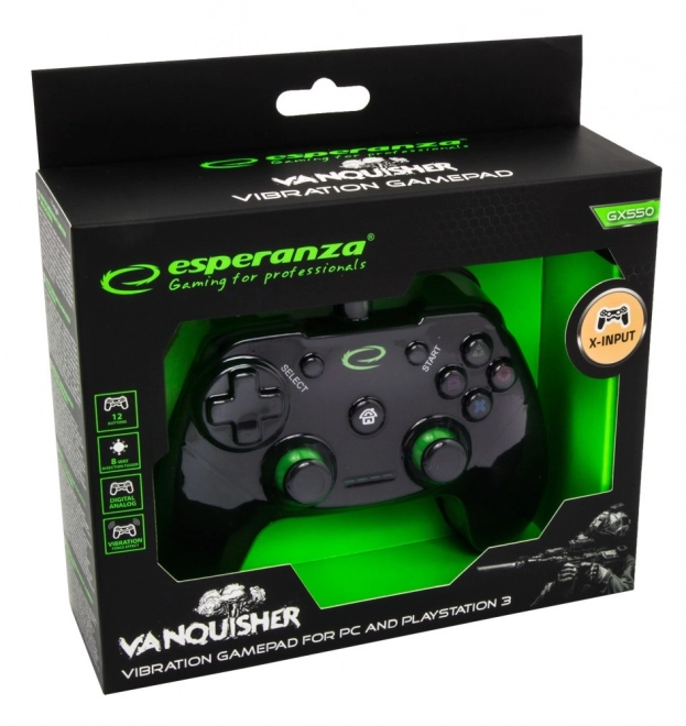 Manette pro PC et PS3 Vanquisher