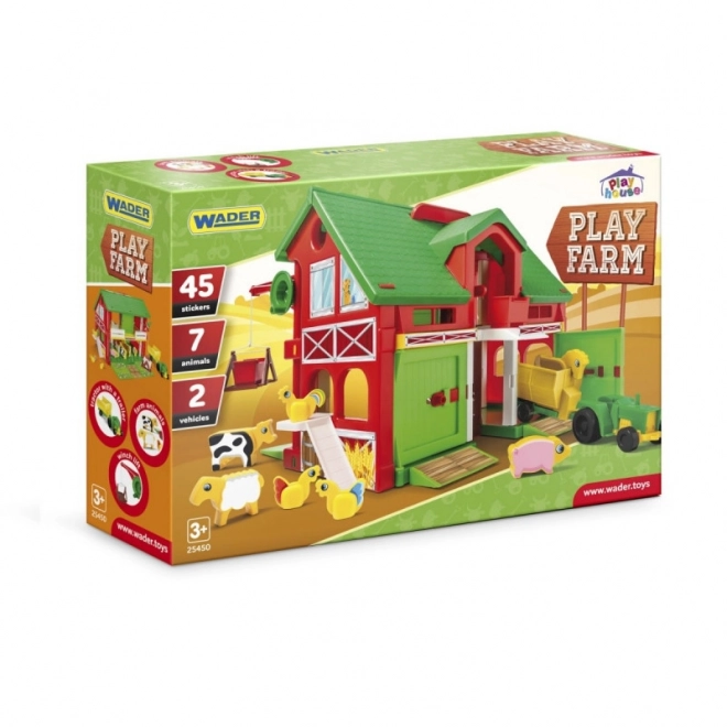 Maisonette Ferme étable 40x35cm en boîte 59x40x15cm Wader