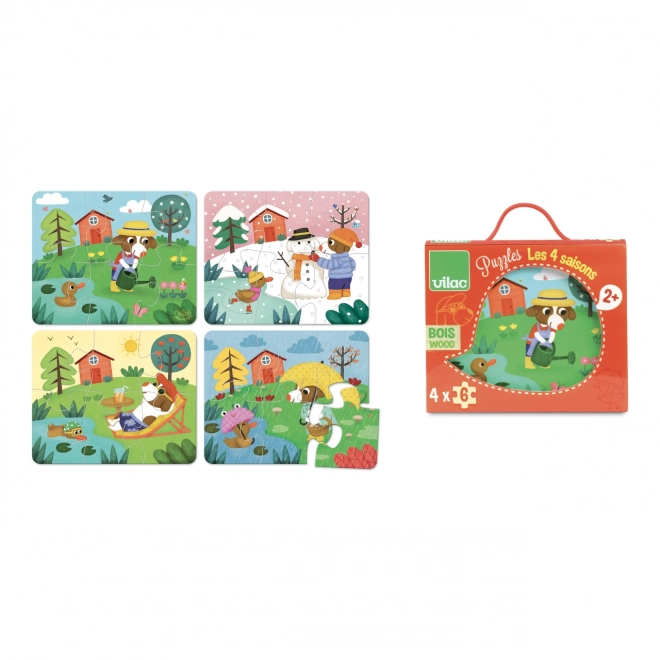 Vilac Puzzle en bois 4 saisons