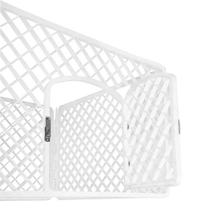 Grand enclos, cage, courette pour chien, chat, blanc