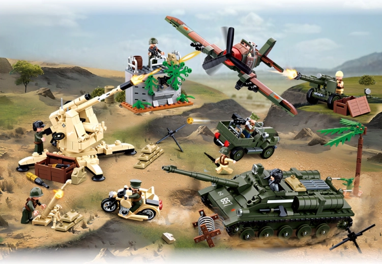 Scènes réalistes de la Seconde Guerre mondiale