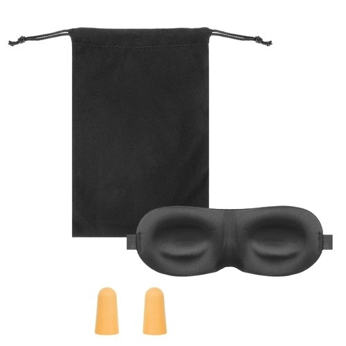Masque de sommeil de voyage + bouchons d'oreilles