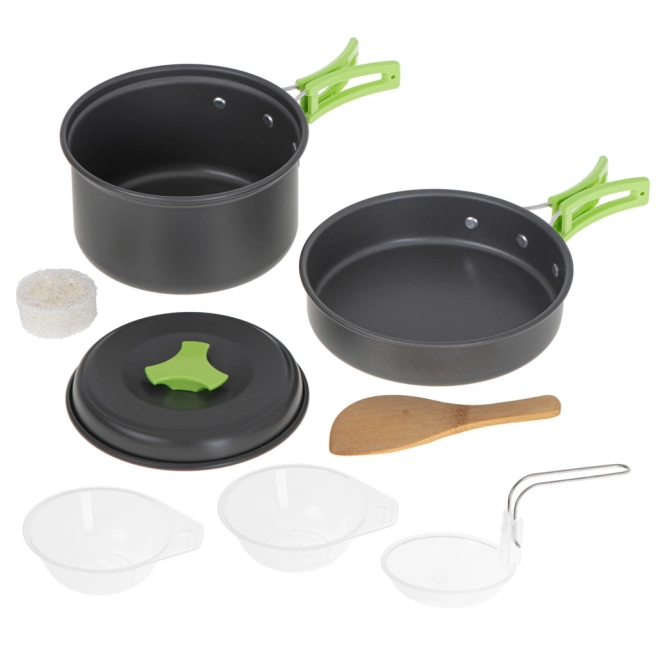 Kit de cuisine de camping avec casserole et poêle XL