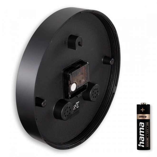 Horloge murale Elba 25 cm noire