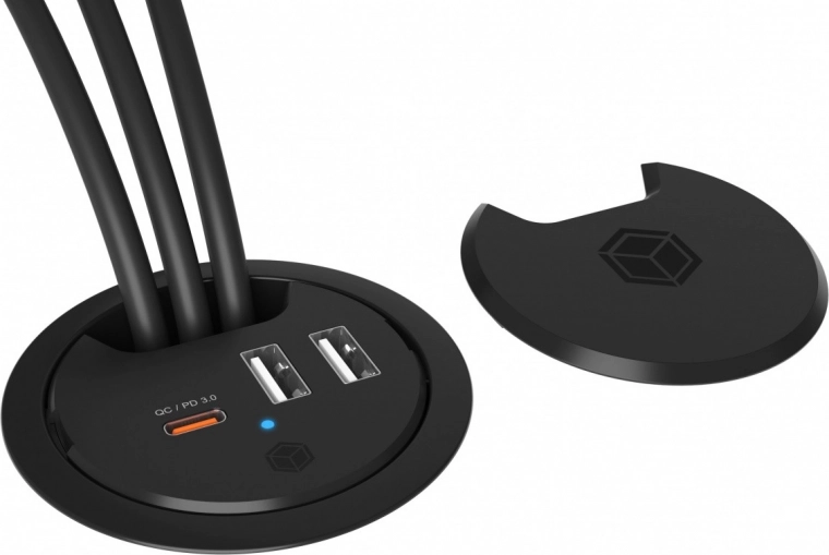 USB‑C rapide PD 3.0 et QC jusqu’à 27 W