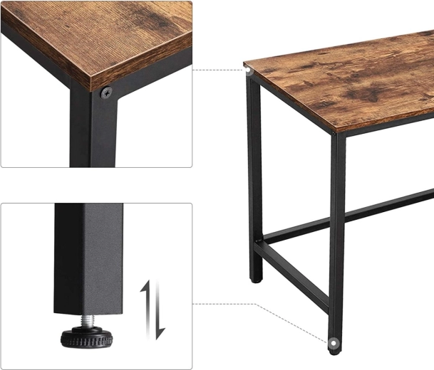 Structure en acier stable et pieds réglables