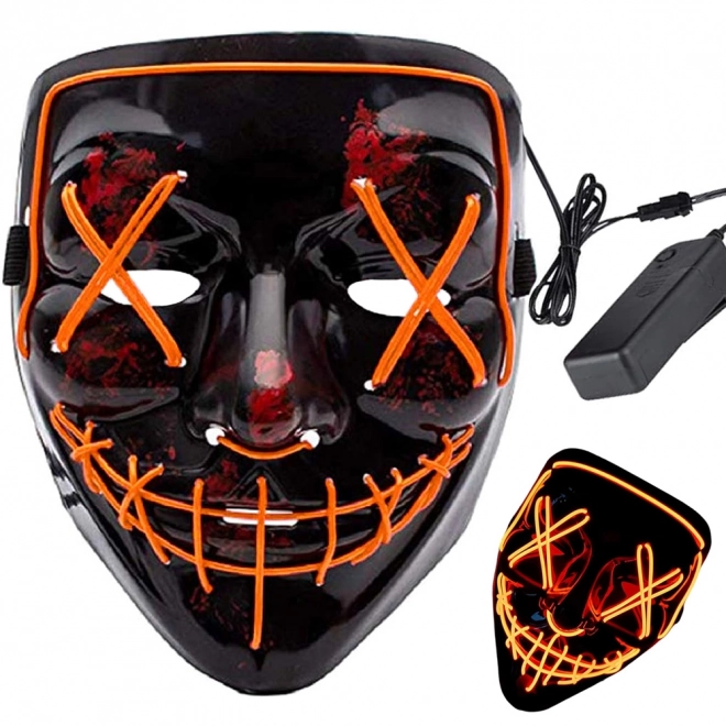 Masque LED lumineux fête de nettoyage