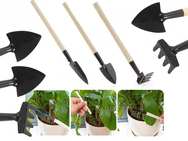 Ensemble d'outils de jardinage pour le rempotage des pots de fleurs