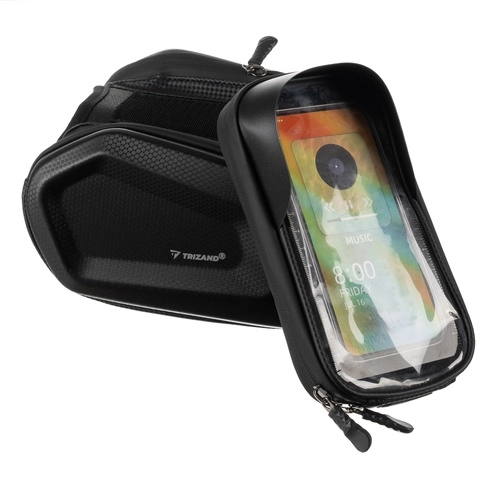 Sacoche de cyclisme pour téléphone avec étui étanche et pare-soleil