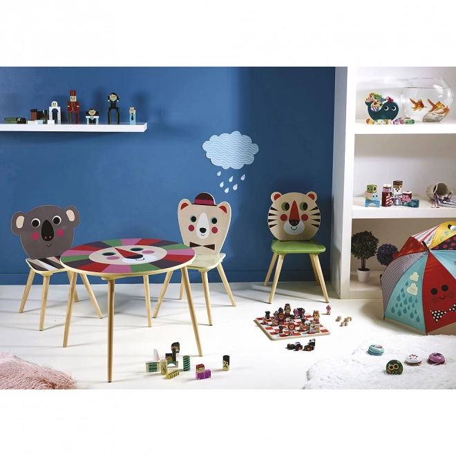 Parapluie coloré pour enfants avec poignée en forme de chat