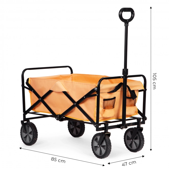 Chariot de transport pliant MultiGarden 47x105 cm, orange