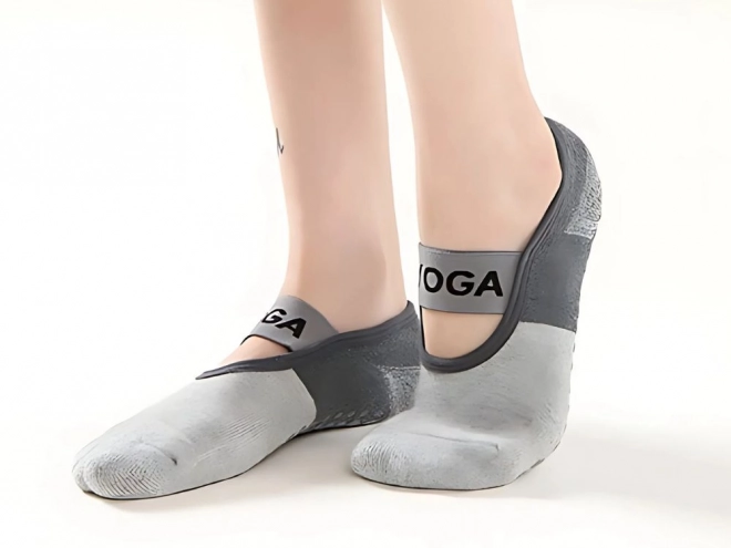 Chaussettes de yoga antidérapantes en coton respirant