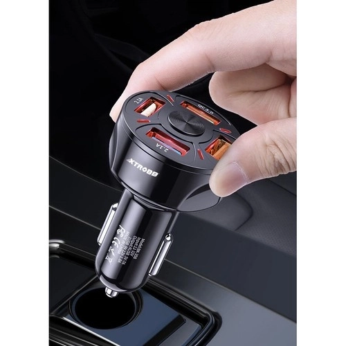 4x chargeur USB pour voiture + câble Xtrobb 19907