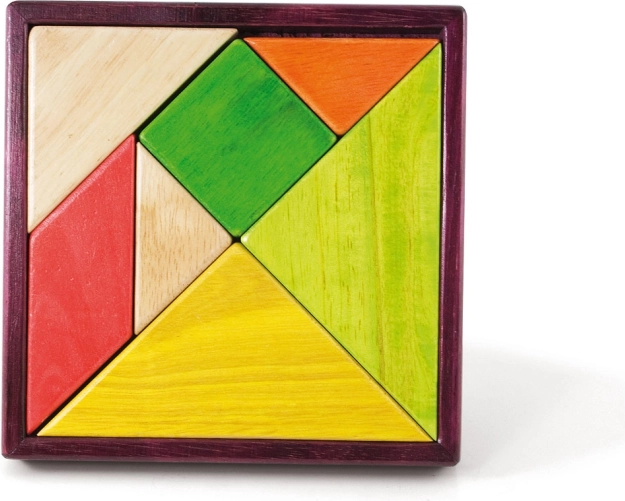 Tangram en bois Jeujura 18 cm