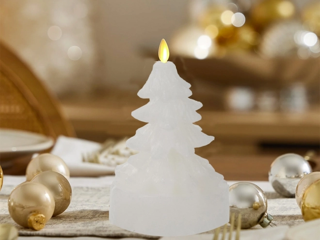 Bougie parfumée de Noël en forme de sapin