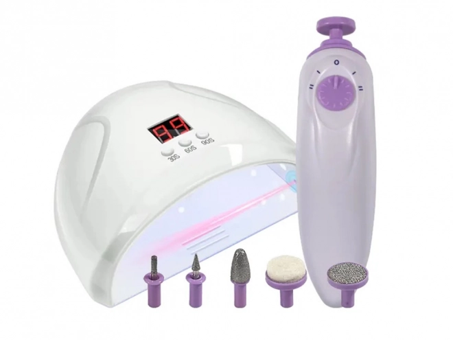 Ensemble professionnel hybride lampe UV LED et fraiseuse 12W