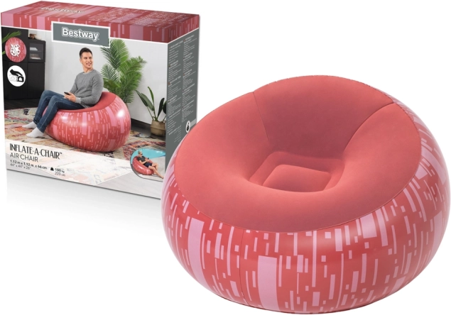 Fauteuil gonflable Bestway rouge