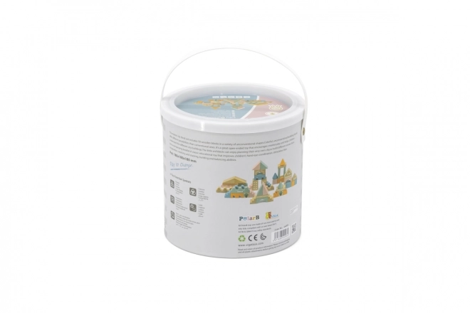 Jeu de construction en bois 50 pcs