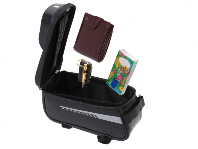 Sac de vélo étanche pour guidon avec support pour téléphone