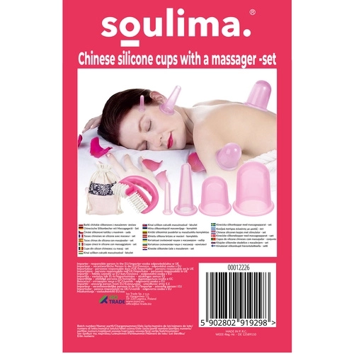 Tasses en silicone chinoises avec masseur - ensemble