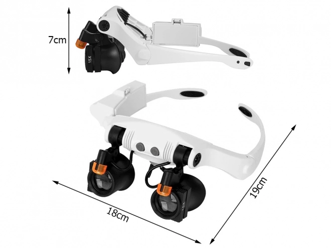 Loupe horlogère avec éclairage LED