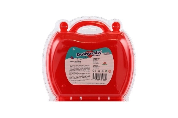 Ensemble médecin en plastique dans une valise en plastique sous blister 23x40x4cm