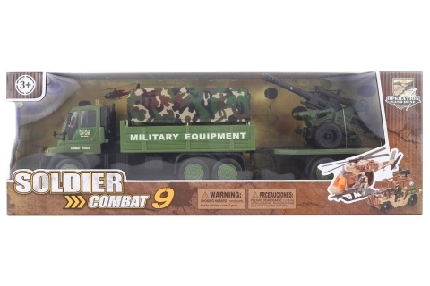 Ensemble de voitures militaires
