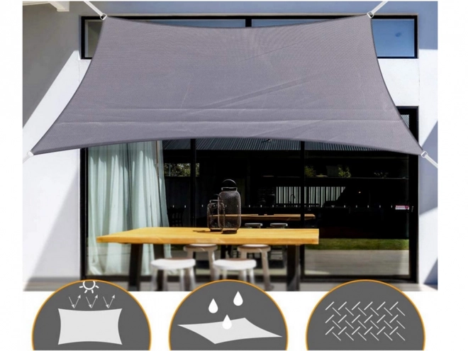 Bâche solaire de jardin grise 3x2m