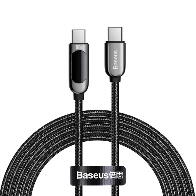 Câble USB-C vers écran USB-C Baseus, 100 W, 2 m (noir)