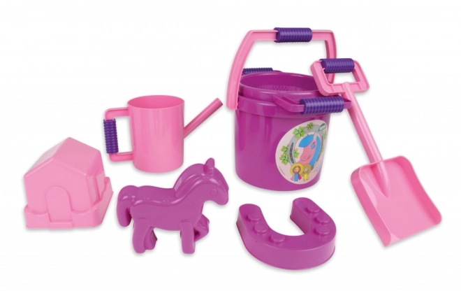 Lena set de sable ferme avec poney