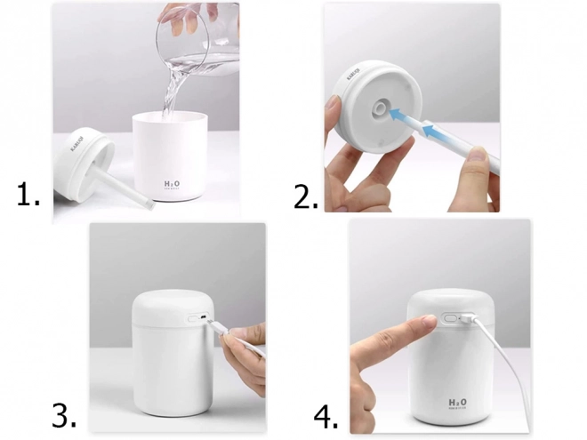 Mini humidificateur d'air et diffuseur d'arômes USB avec éclairage RGB