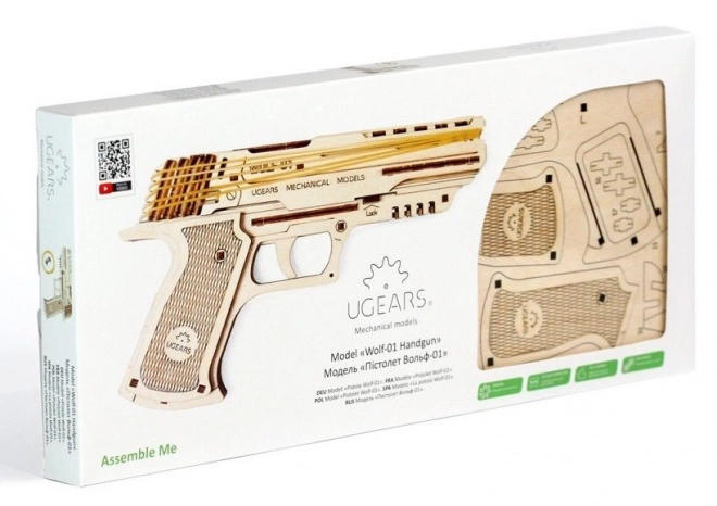 Puzzle mécanique 3D UGEARS Wolf-01