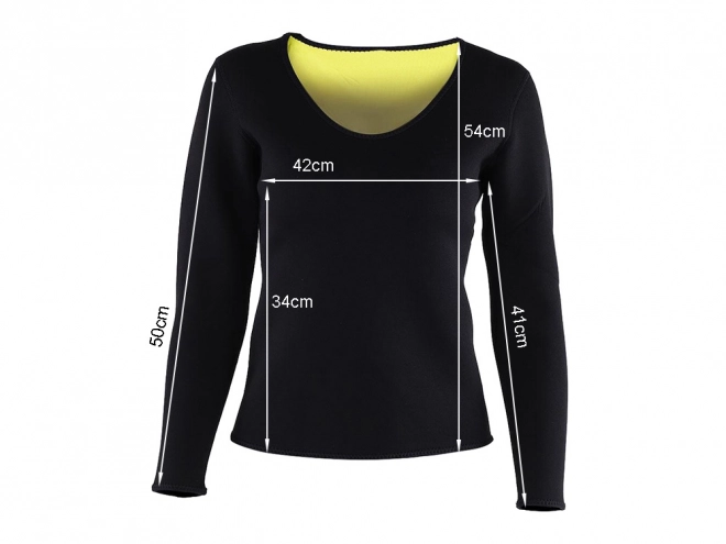 T-shirt de fitness néoprène pour femmes à manches longues
