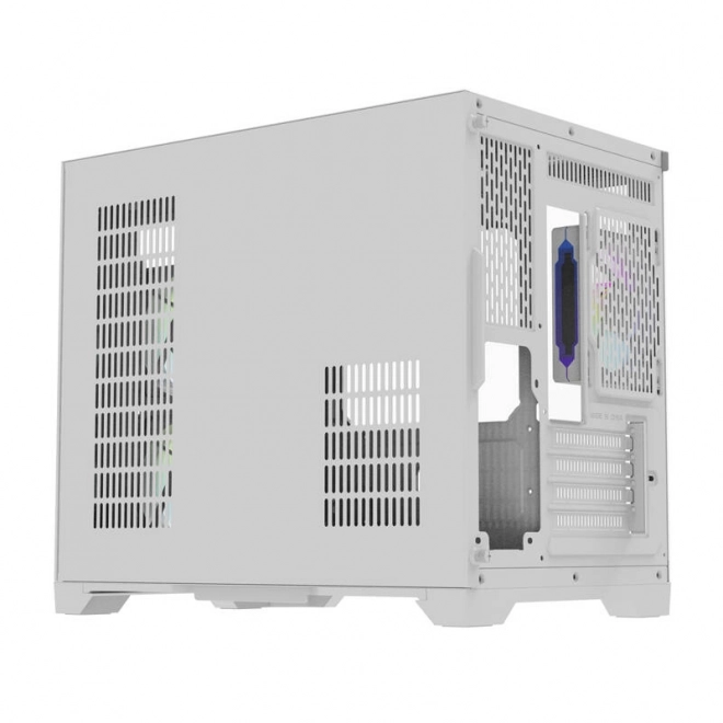 Boîtier d'ordinateur Darflash FT418 + 6 ventilateurs aRGB (blanc)