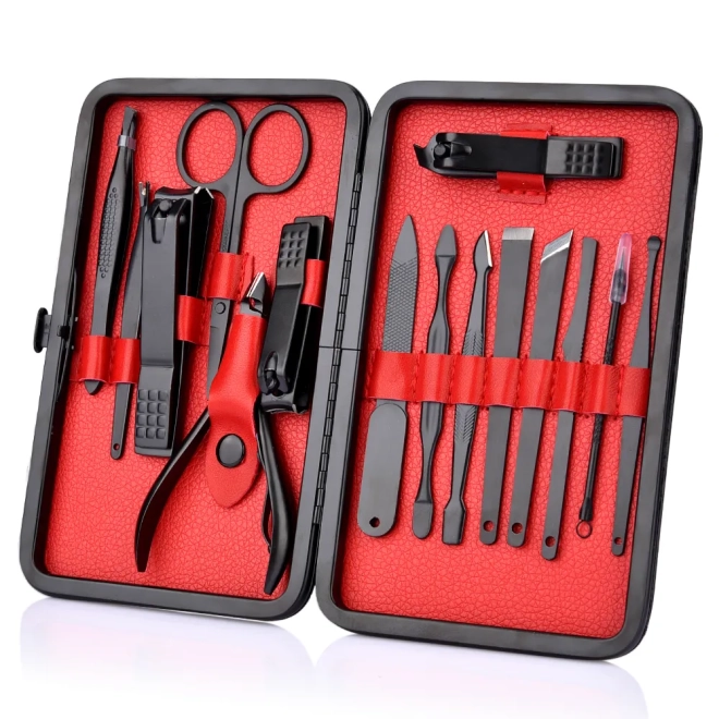 Ensemble de manucure 16 pièces pour le soin des ongles et des cuticules